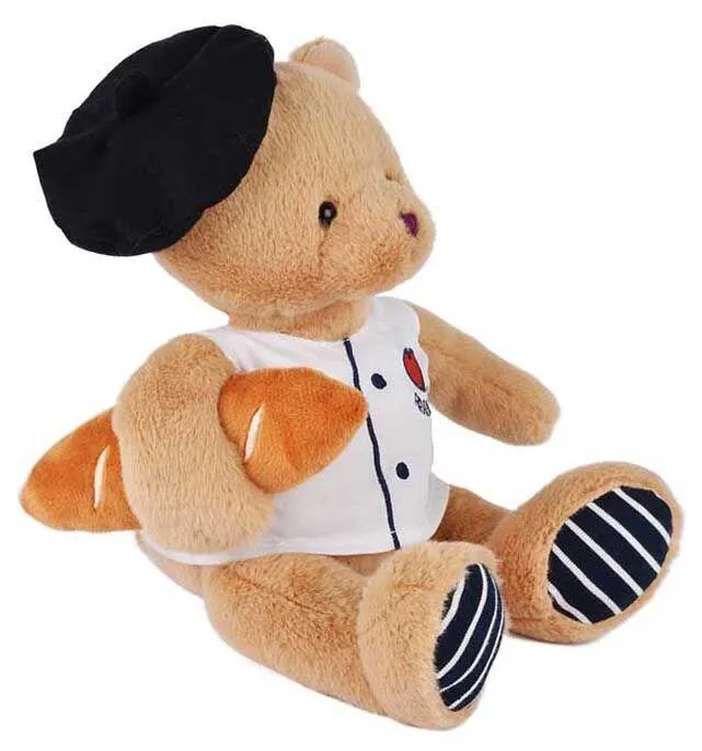 PELUCHE L’OURS CHEF AVEC BAGUETTE