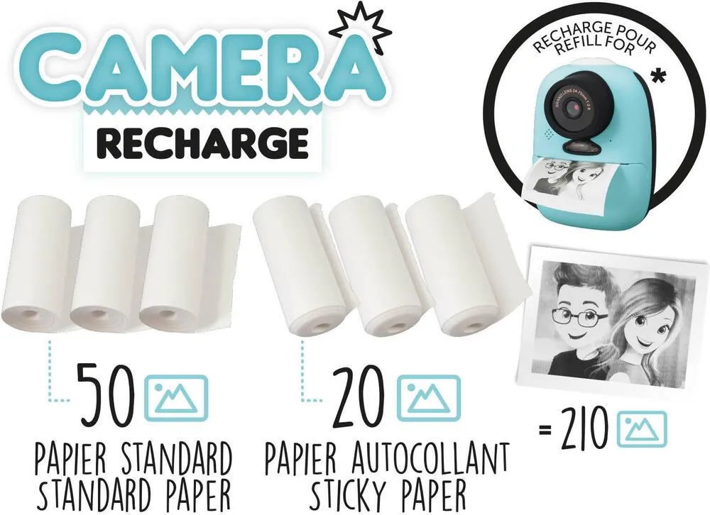 RECHARGES APPAREIL PHOTO IMPRIMANTE