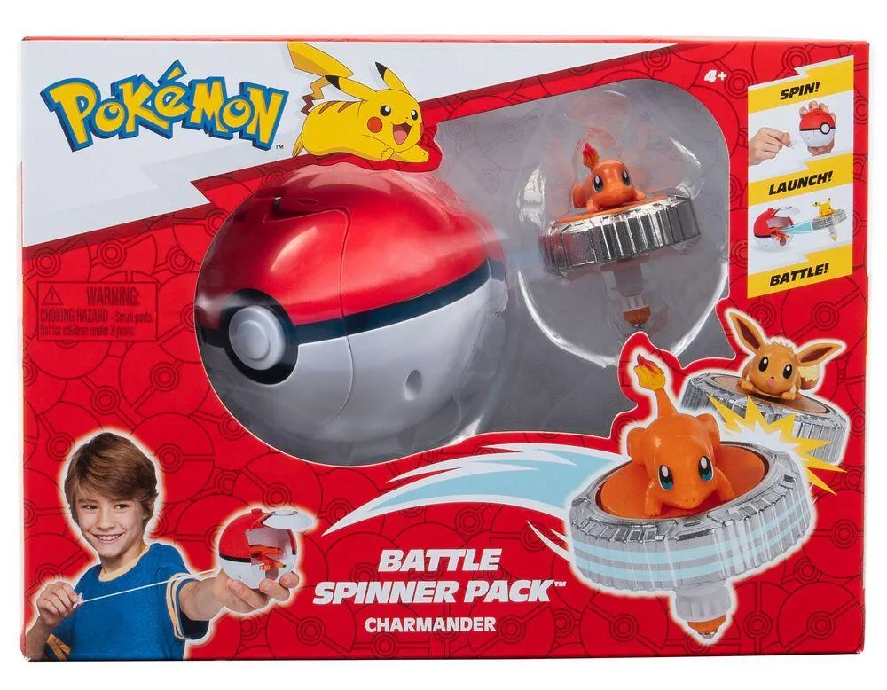 POKEMON BATTLE SPINNER PACK SALAMECHE ET POKE BALL