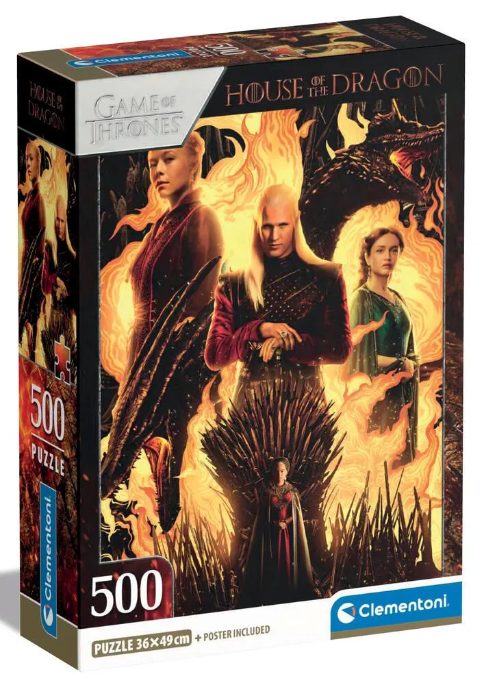PUZZLE COMPACT 500 PIECES - HOUSE OF THE DRAGONS