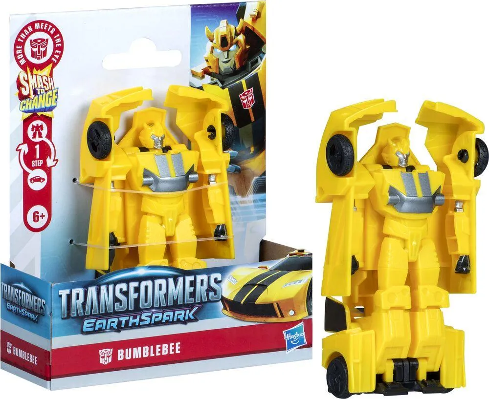 TRANSFORMERS - EARTHSPARK SMASH CHANGERS  - FIGURINE BUMBLEBEE