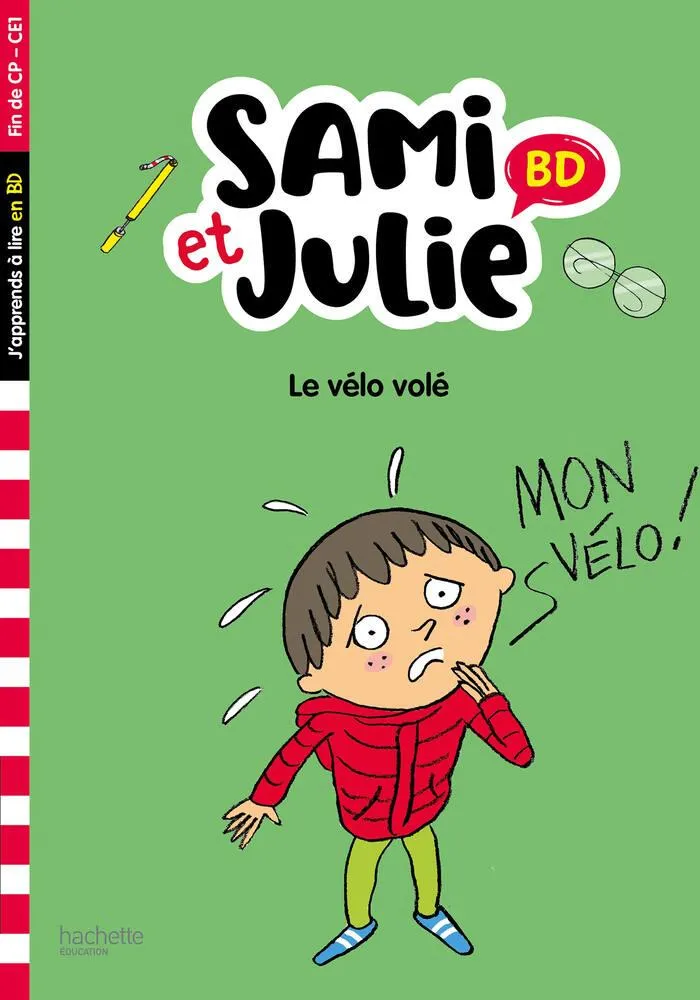 LIVRE SAMI ET JULIE BD FIN DE CP-CE1 - LE VELO VOLE