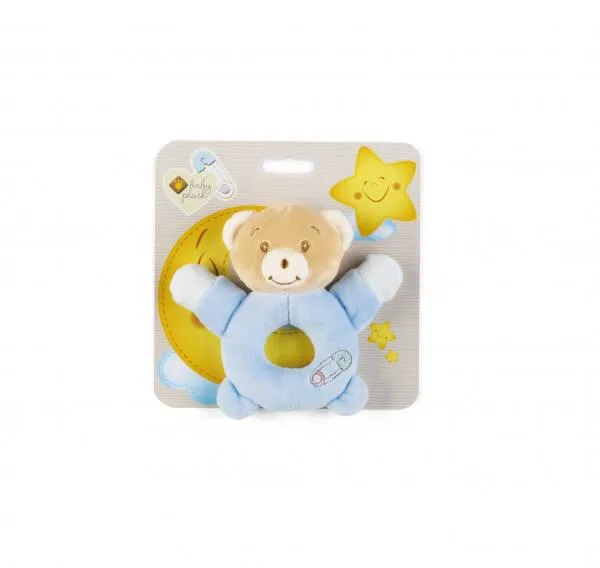 BABYCARE - ANNEAU OURS BLEU -14 CM