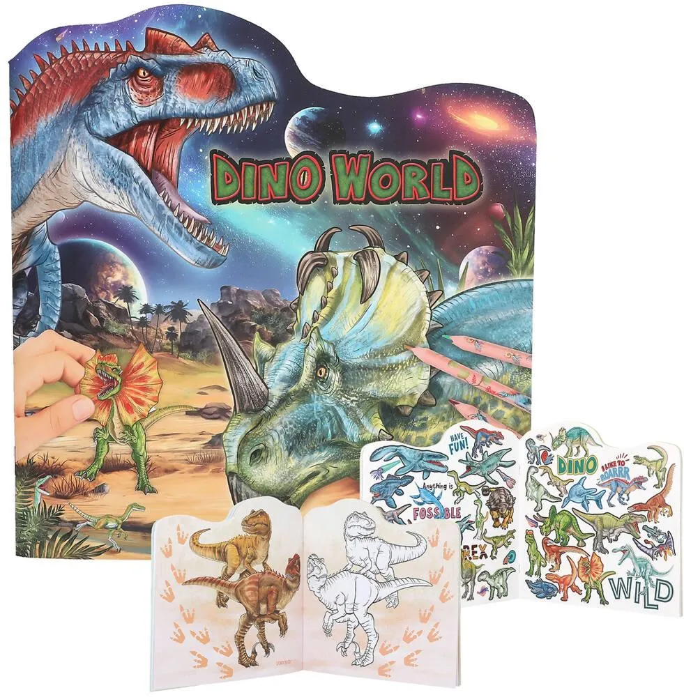 DINO WORLD LIVRE DE COLORIAGE FIGURATIF