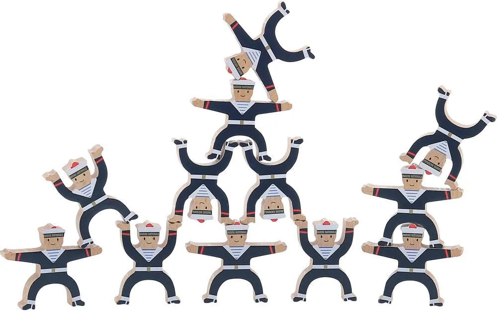 MARINS ACROBATES EN BOIS - MARINE NATIONALE