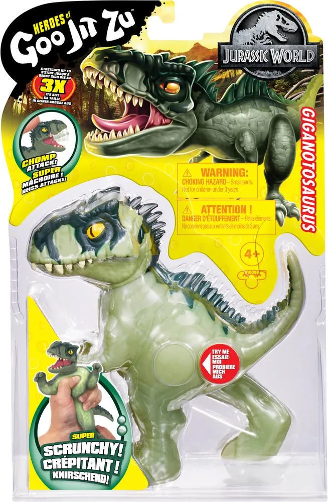 FIGURINE GOO JIT ZU DINO GIGANTOSAURUS 14 CM JURASSIC WORLD