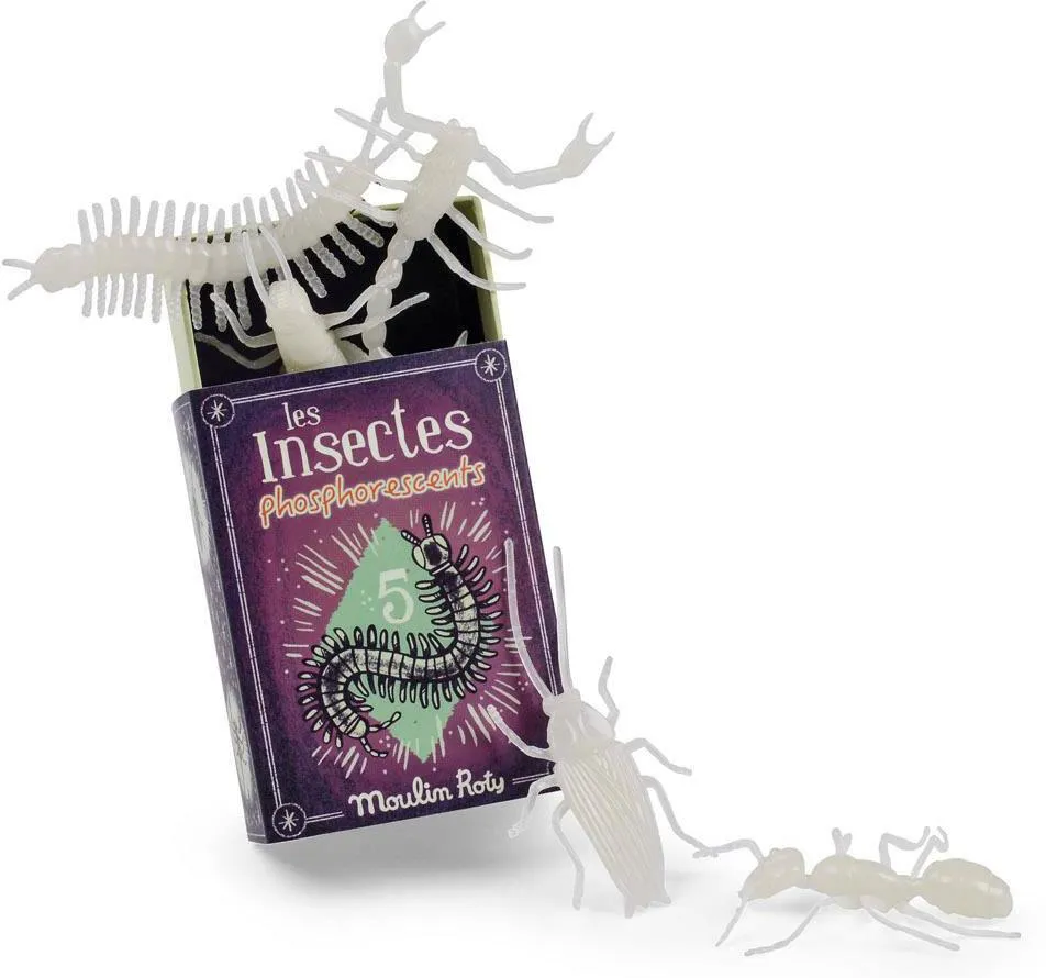 LES PETITES MERVEILLES  5 INSECTES PHOSPHORESCENTS