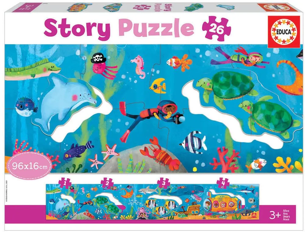 PUZZLE 26 PIECES - LE MONDE SOUS-MARIN STORY