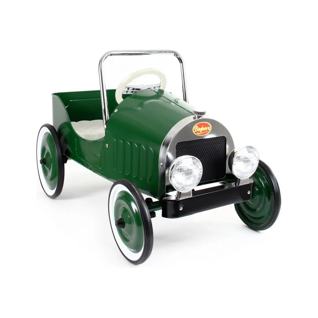 Porteur voiture à pédales classique verte - Baghera