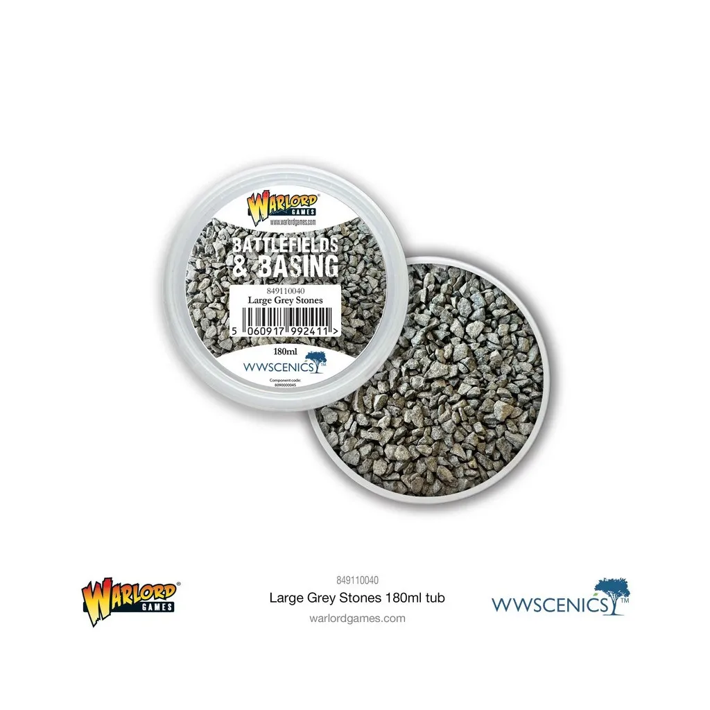 Battlefields & Basing: Large Grey Stones (180ml)