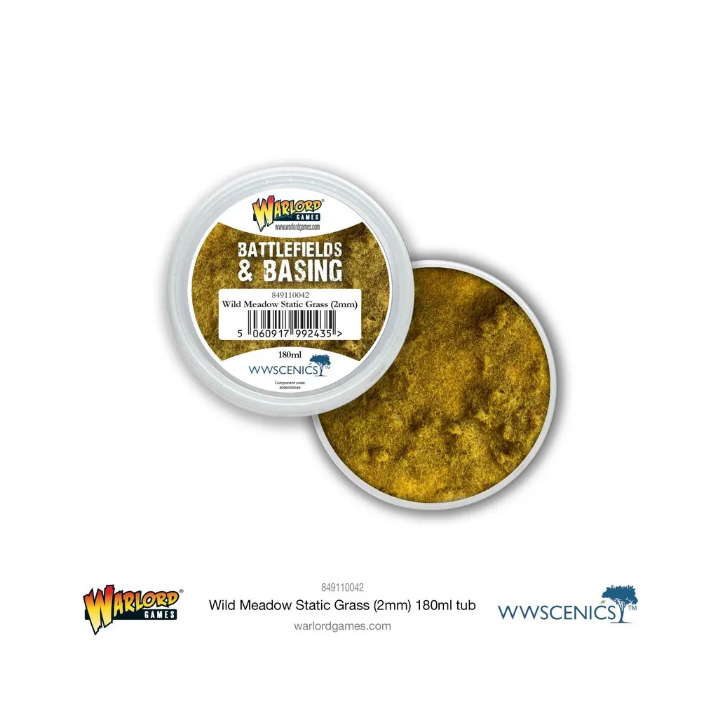 Battlefields & Basing: Wild Meadow 2mm Static Grass (180ml)