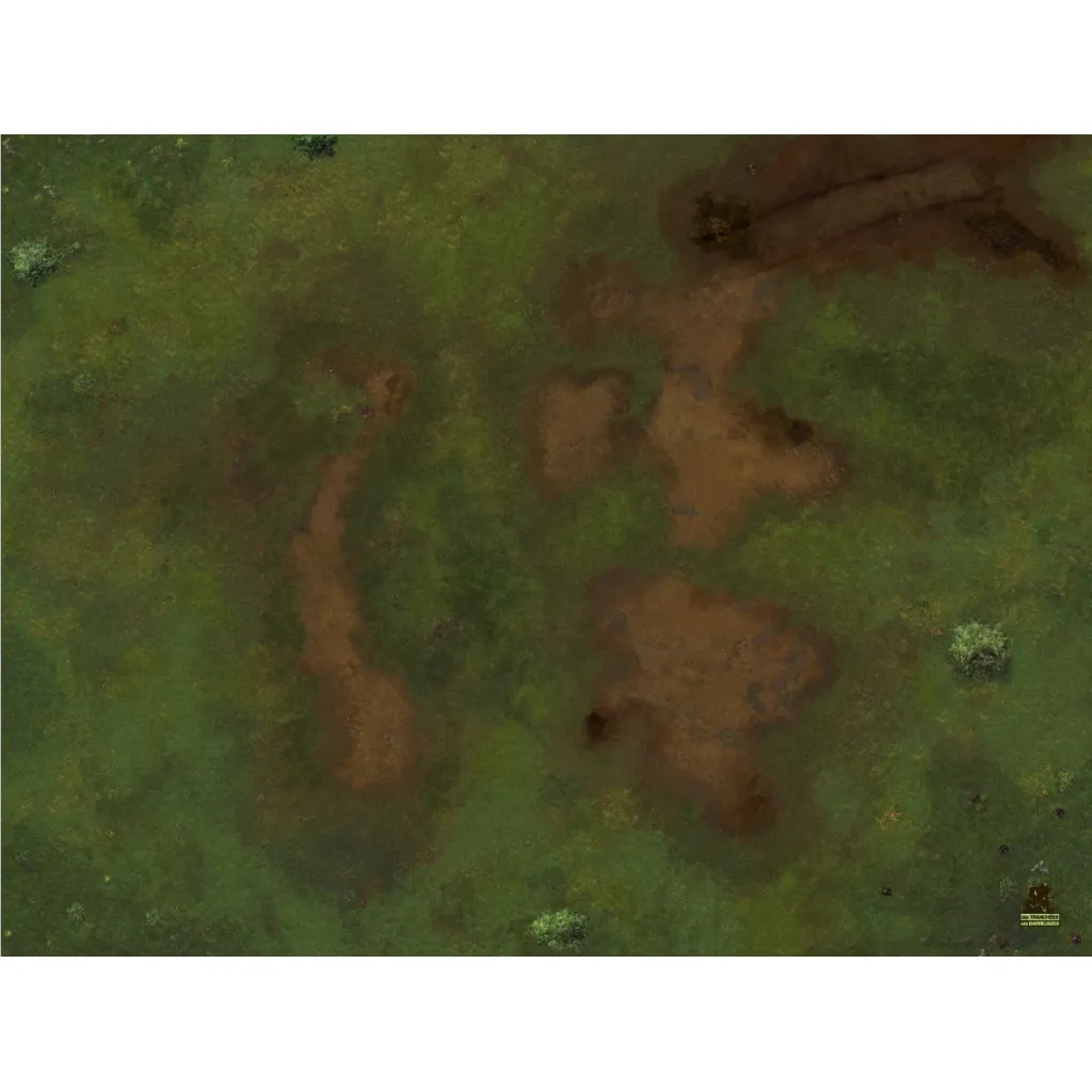 Battlemap Prairie 120x90cm sans quadrillage
