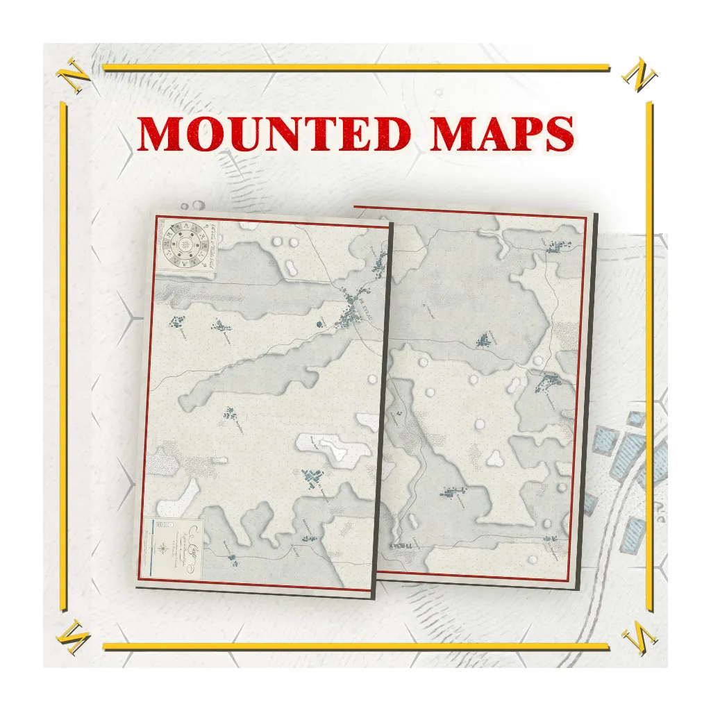 Battles of Napoleon: Volume I - Eylau 1807 - Mounted map