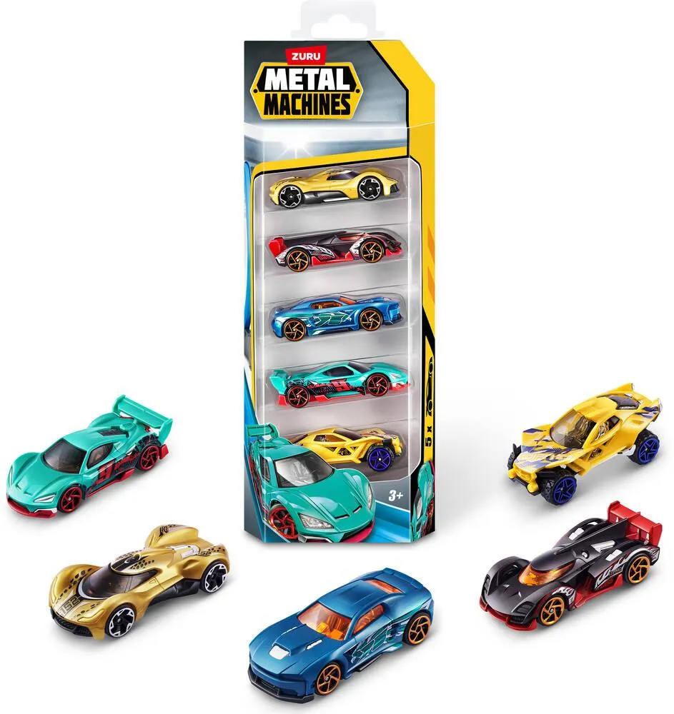 METAL MACHINES - PACK 5 MINI RACING CARS