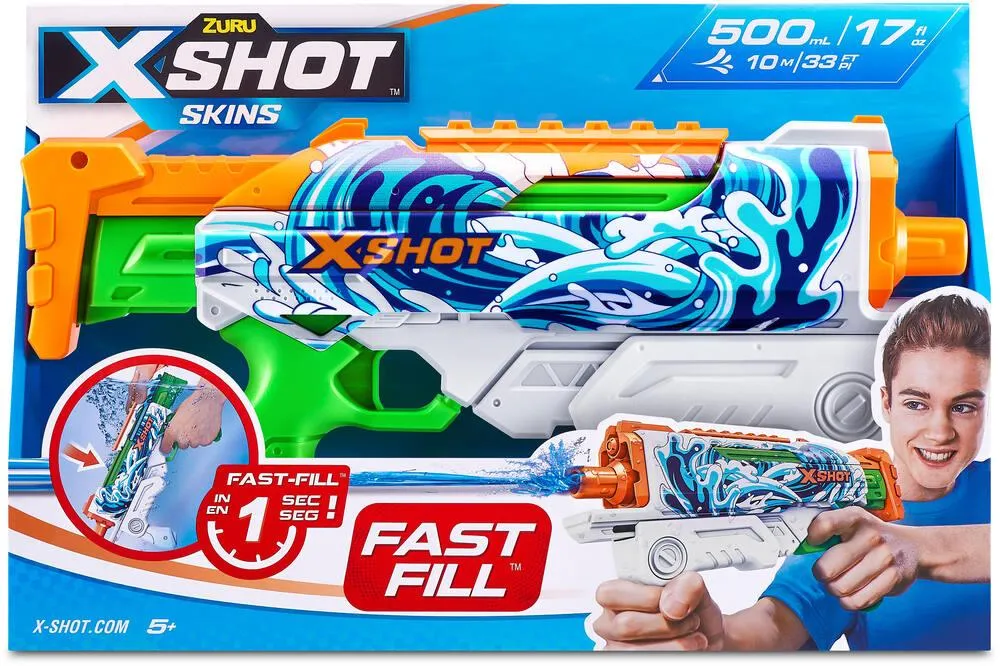 X-SHOT WATER SKINS FAST-FILL HYPERLOAD - PISTOLET A EAU