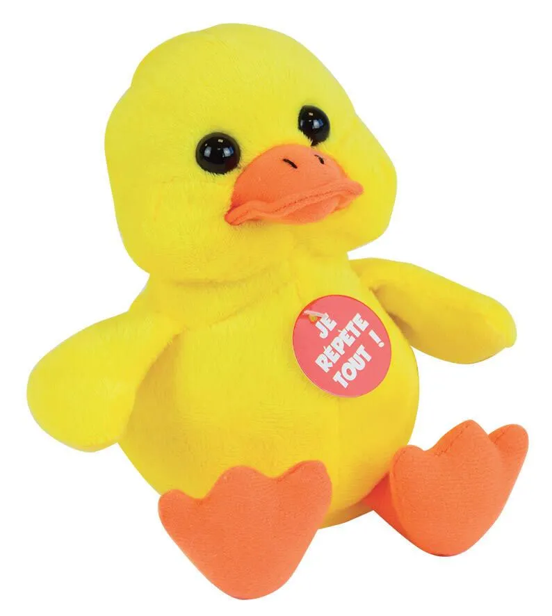 PELUCHE -CANARD REPETE ET DANDINE 16CM