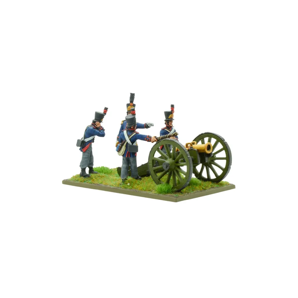 Napoleonic Dutch-Belgian Foot Artillery With 5.5-Inch Howitzer