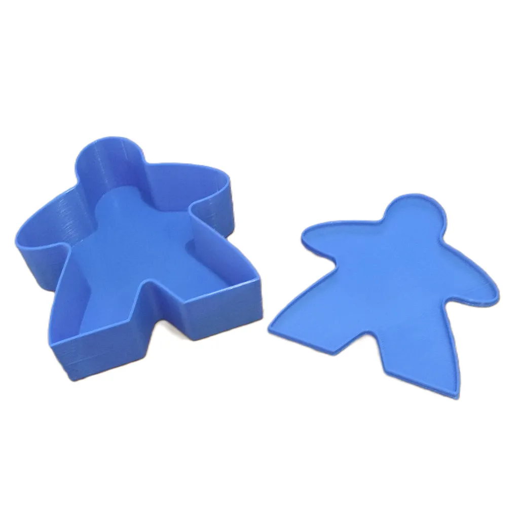Boîte Meeple - Bleue