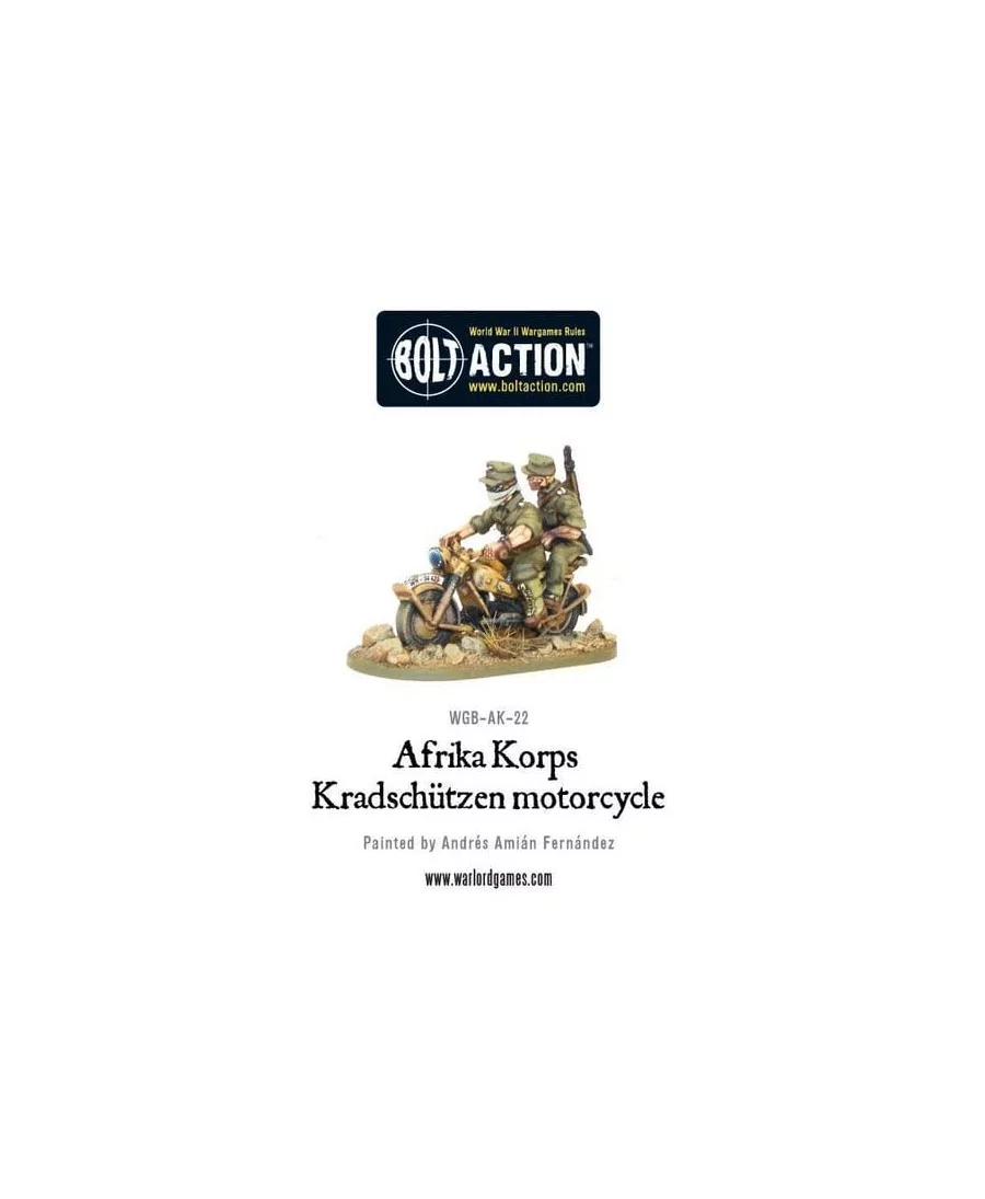 Bolt Action : Afrika Korps - Kradschutzen Motorcycle