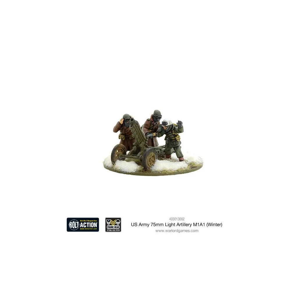 Bolt Action - USA - 75mm Light Artillery M1A1 (Winter)