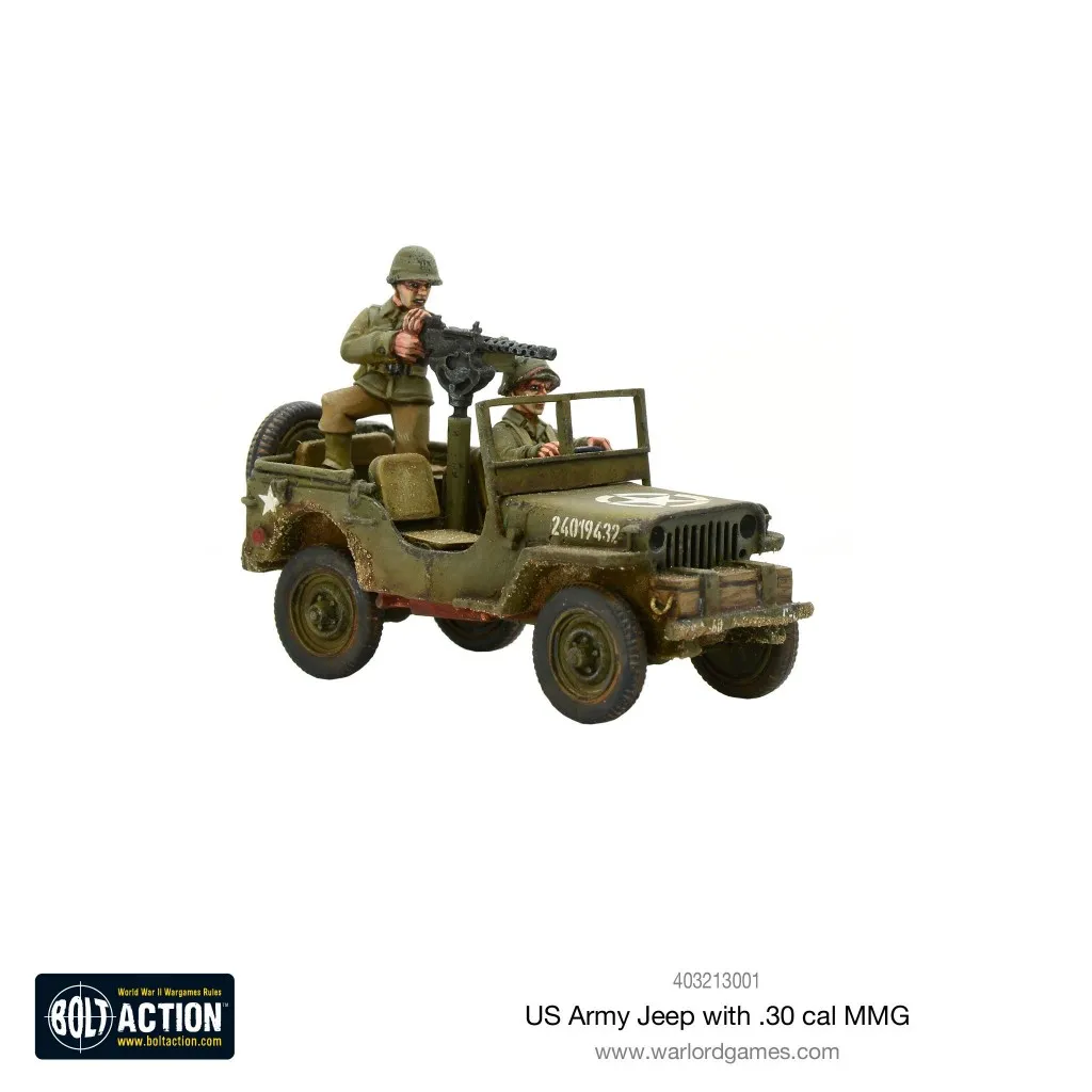 Bolt Action - USA - Jeep with 30 Cal MMG