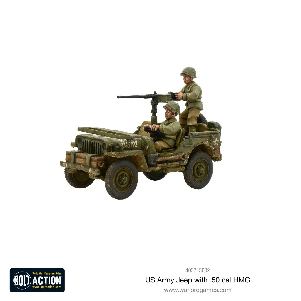 Bolt Action - USA - Jeep with 50 Cal HMG