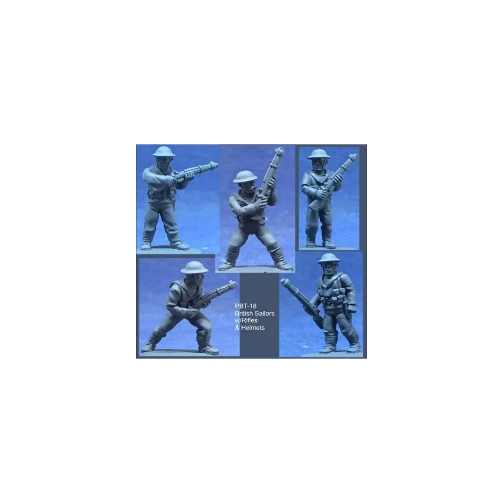 British Sailors w/Rifles & Helmets