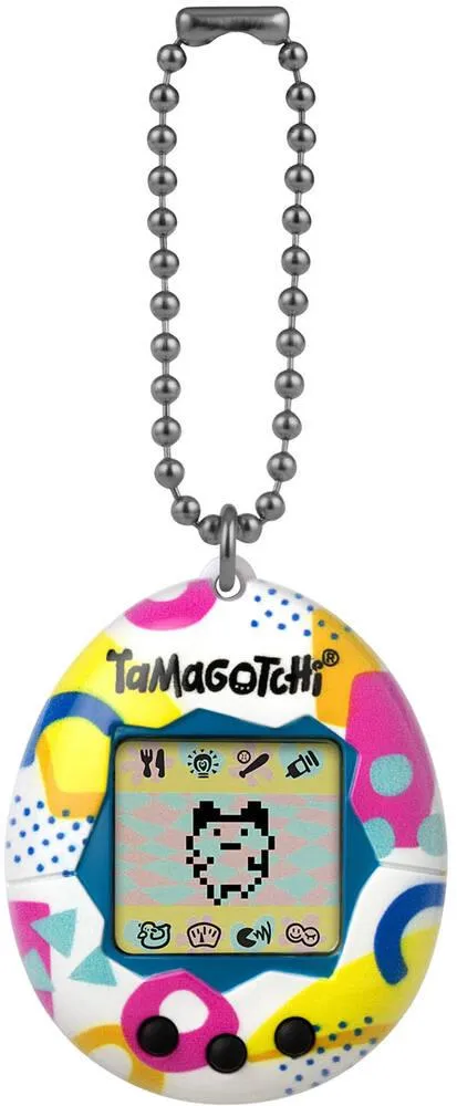 TAMAGOTCHI - MEMPHIS STYLE - ANIMAL ELECTRONIQUE VIRTUEL AVEC ECRAN COULEUR