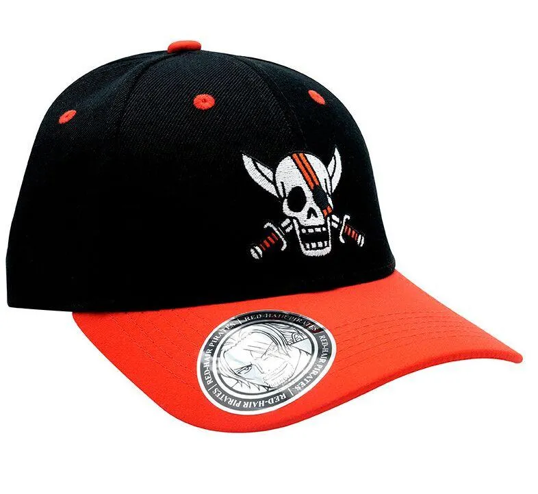 ONE PIECE - CASQUETTE - NOIR ET ROUGE - SHANKS