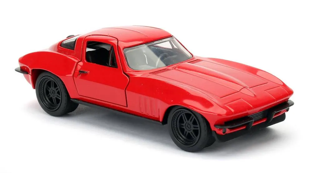1/32 VOITURE CHEVROLET CHEVY CORVETTE FREE ROLLING RED FF 1966
