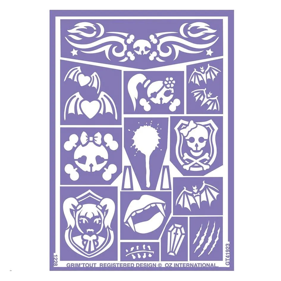 GRIM'TOUT POCHOIR DE MAQUILLAGE - PRINCESS DRACULA