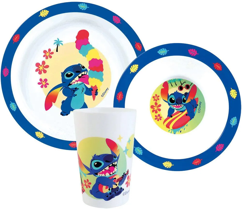 LILO ET STITCH ENSEMBLE REPAS 3 PCES