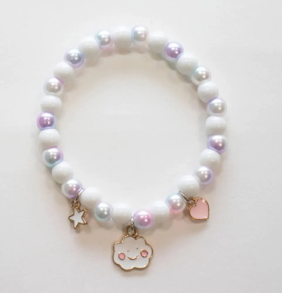 BRACELET DE PERLES EN FORME DE PETIT NUAGE