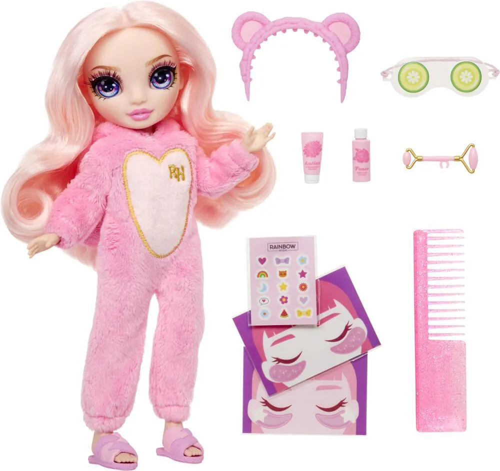JUNIOR HIGH PYJAMA PARTY - POUPEE MANNEQUIN 22 CM - BELLA ROSE ET ACCESSOIRES