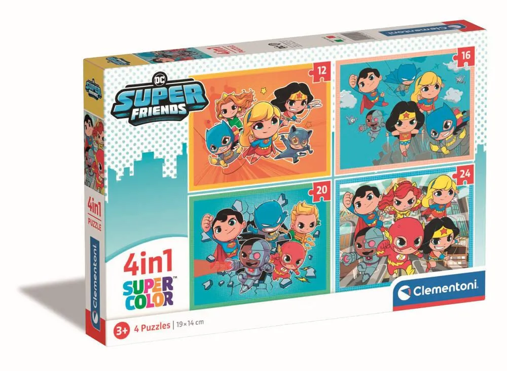 DC SUPERFRIENDS - PUZZLE 4 EN 1