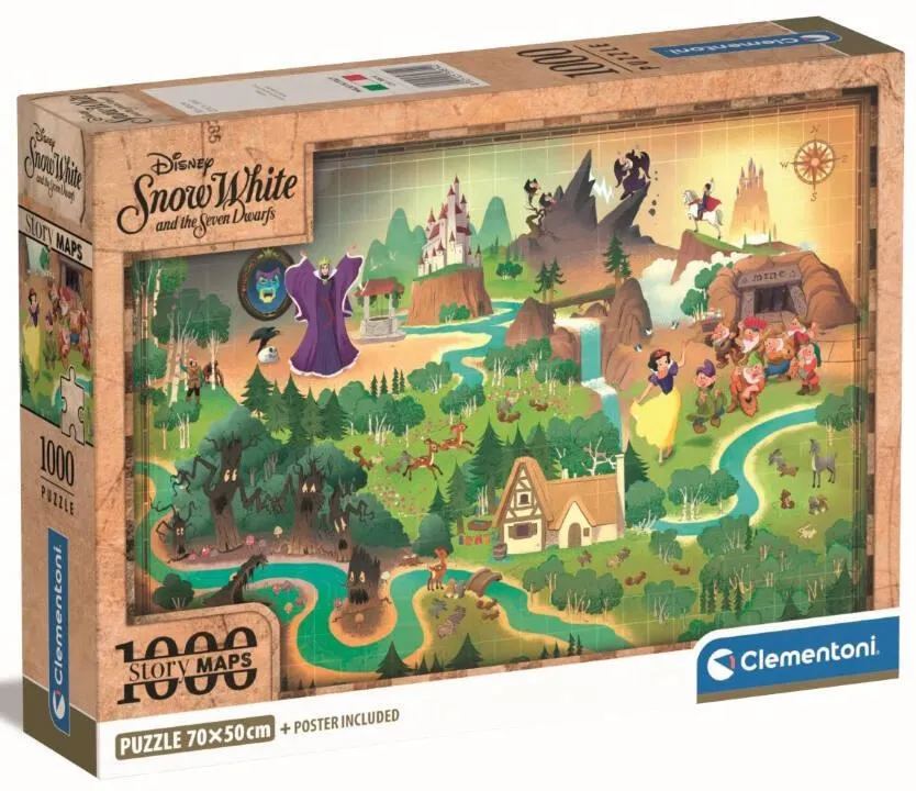 BLANCHE-NEIGE - PUZZLE COMPACT 1000 PIECES - STORY MAPS