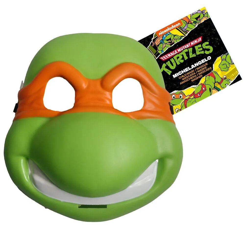 LES TORTUES NINJA -MASQUE PLASTIQUE MICHELANGELO
