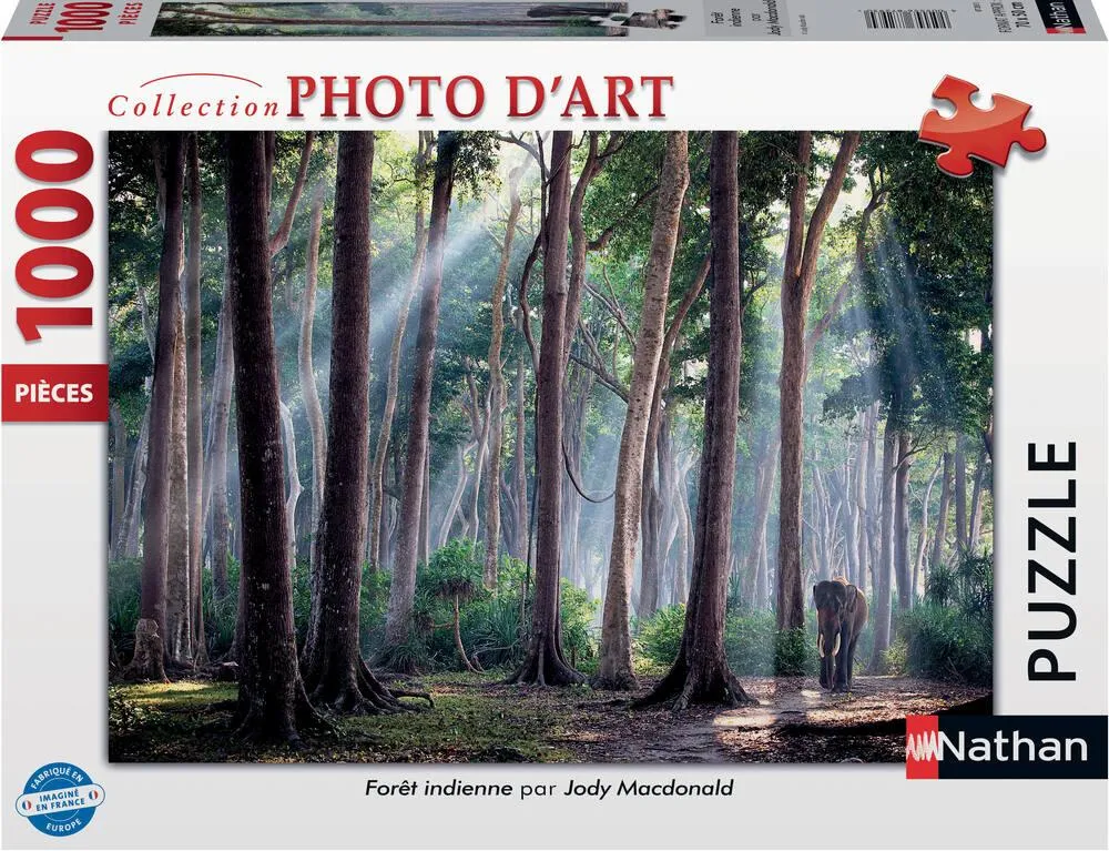 PUZZLE 1000 PIECES - FORET INDIENNE