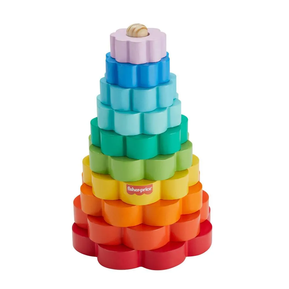 FISHER PRICE WOODEN RING STACKER