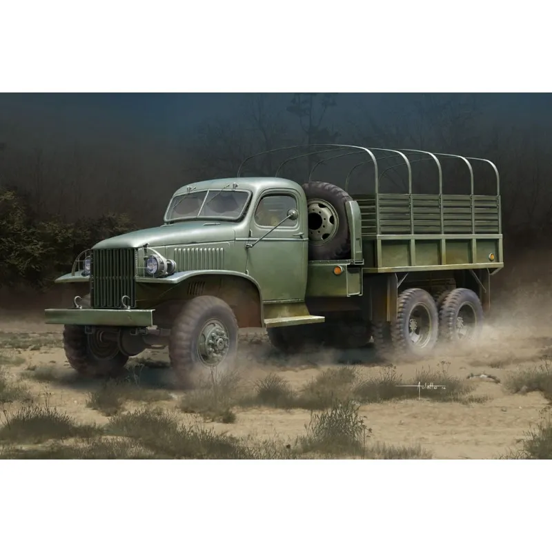 Camion de fret en acier US GMC CCKW-352. HOBBY BOSS 83831