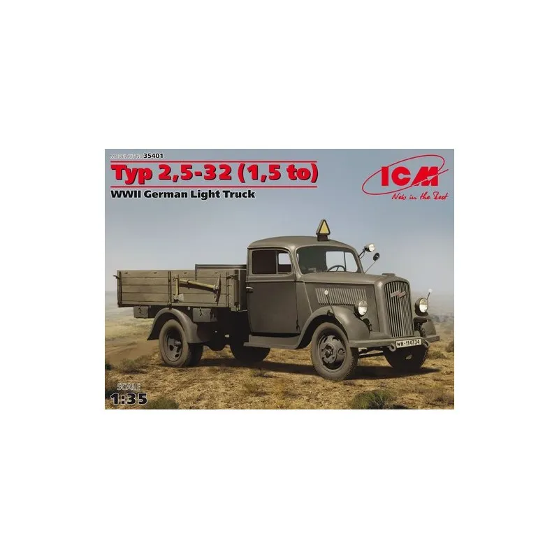 Camion léger allemand de 1,5 To, Typ 2.5-32. WWII. ICM 35401