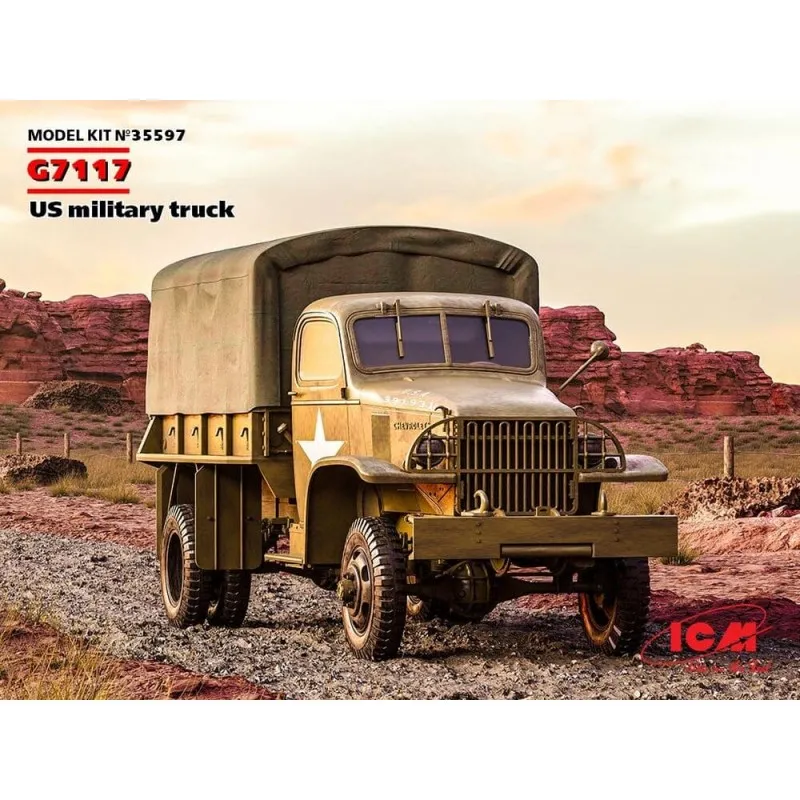 Modèle de camion militaire américain G7117. ICM 35597