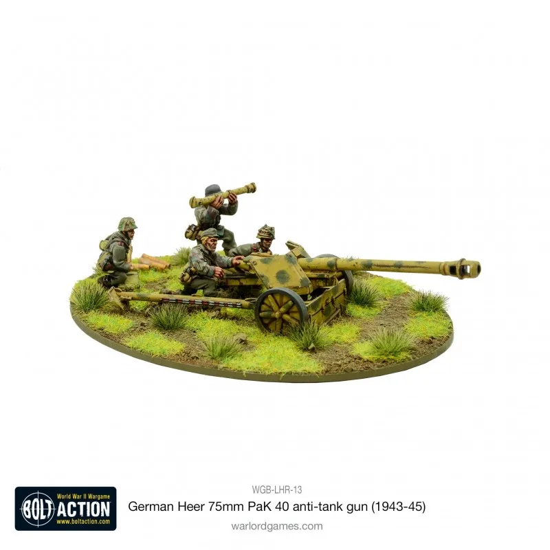 Canon antichar allemand Heer 75 mm PaK 40 (1943-45). WARLORD GAMES WGB-LHR-13