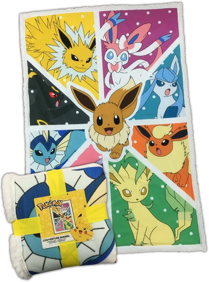 POKEMON PLAID SHERPA EVOLI EVOLUTIONS