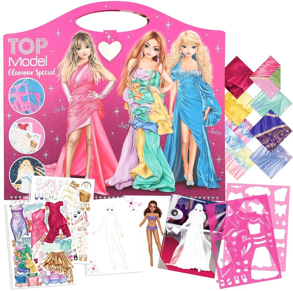 TOPMODEL ALBUM A COLORIER CREATE YOUR GLAMOUR SPECIAL