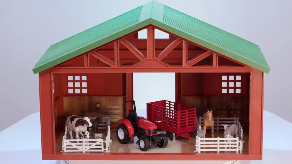 COFFRET FERME AVEC GRANGE XXL ET DIVERS ANIMAUX