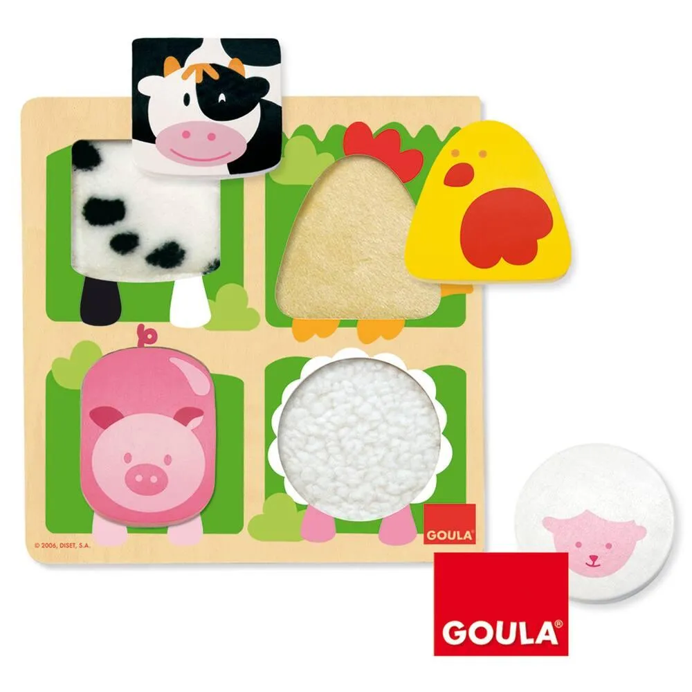 PUZZLE BOIS 4 PIECES FERME ETOFFE