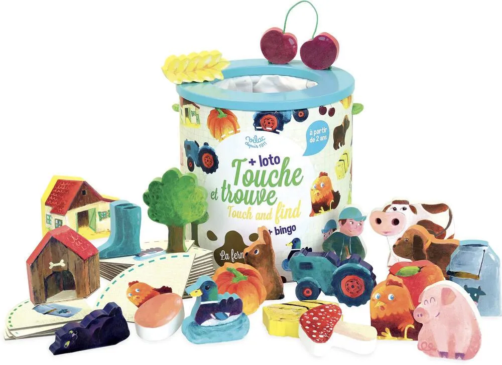 TOUCHE ET TROUVE LA FERME - EN BOIS