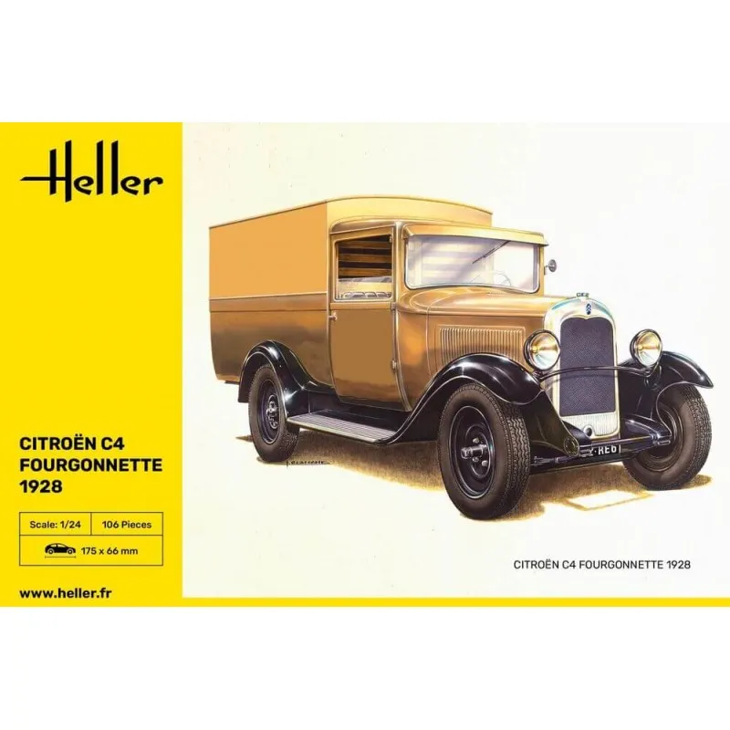 Citroën C4 1928 fourgonnette. HELLER 80703