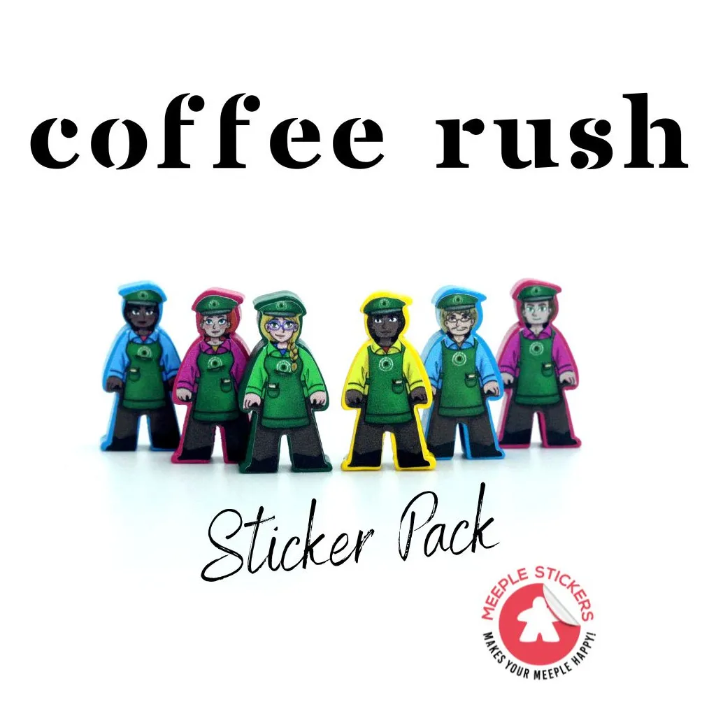 Coffee Rush - Set d'autocollants